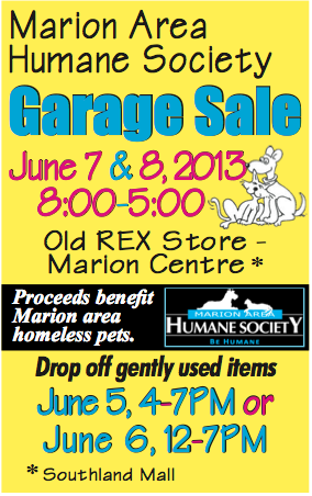 Doing some spring cleaning? Save it for our garage sale!